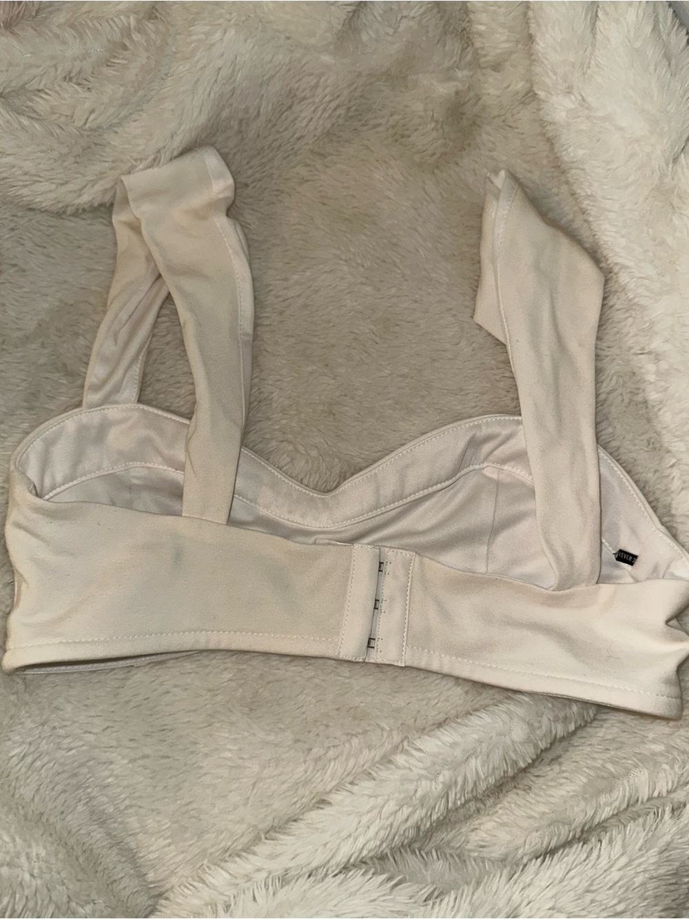 Forever 21 Deadstock White Casual Bustier Crop Top - Picture 5 of 5